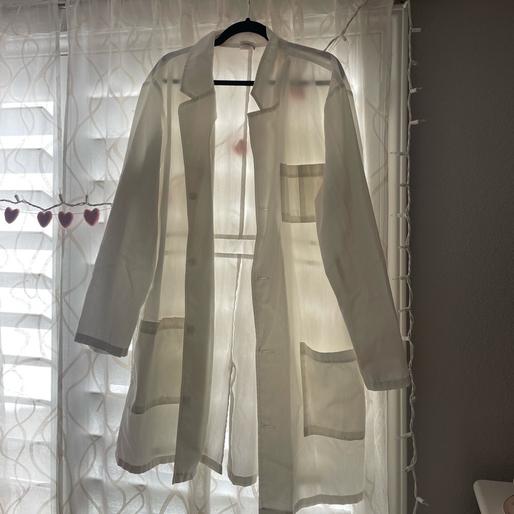 White Lab Coat with Pockets